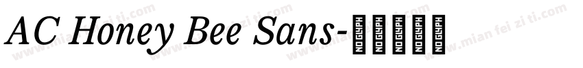 AC Honey Bee Sans字体转换